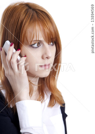 Business women calling by phone. Business women calling by phone. 13894569