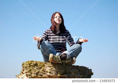 Meditation girl Meditation girl 13895072