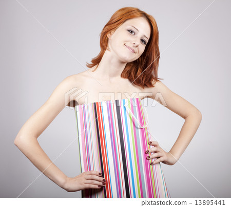 Girl in present box Girl in present box 13895441