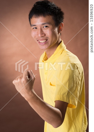 Cheerful young frank guy 13896920
