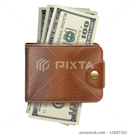 Vector Wallet with Money Vector Wallet with Money 13897101