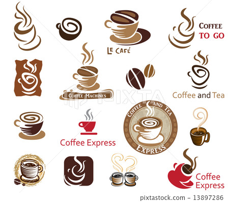 Coffee and Tea design elements. - Stock Illustration [13897286] - PIXTA