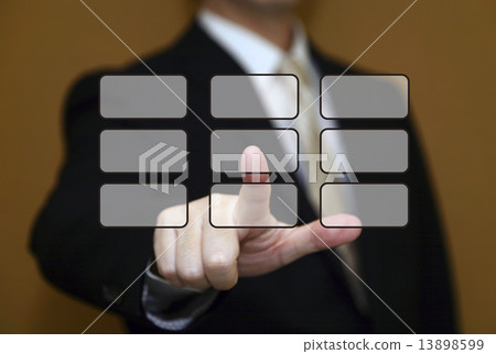 Touch panel businessmen 13898599