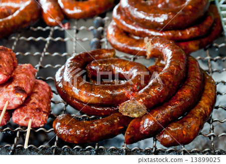 Thai style sausage . 13899025