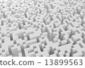 White plane of disorderly squares 13899563
