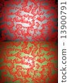 Red heart on two color background 13900791