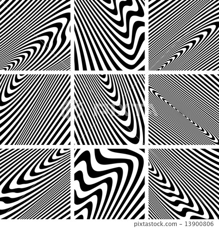 Set of textures in zebra pattern design. Set of textures in zebra pattern design. 13900806