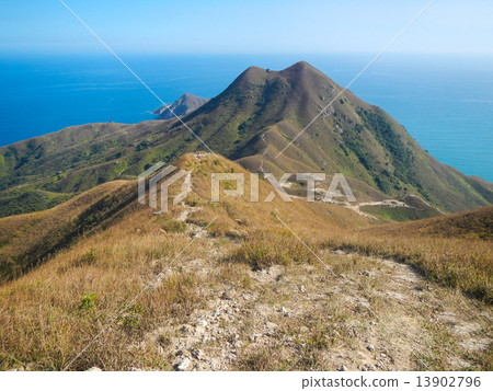 mountain landscape at Sai Kung Bay, landmark country park in Hong Kong 13902796