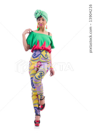 Girl preparing for summer vacation 13904216