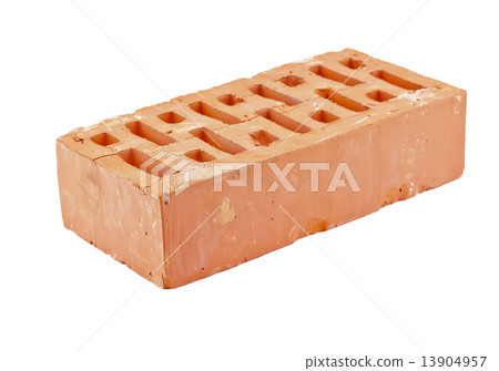 red brick isolated 13904957