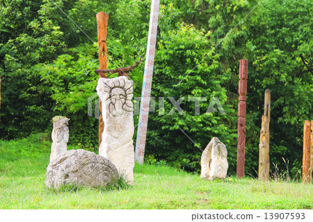 Ancient monuments in the historical and cultural reserve "Tustan Ancient monuments in the historical and cultural reserve "Tustan 13907593