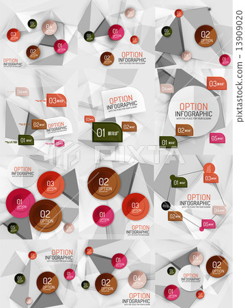 Set of vector business abstract infographics... - Stock Illustration ...