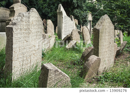 Jewish cemetery in Prague city 13909276