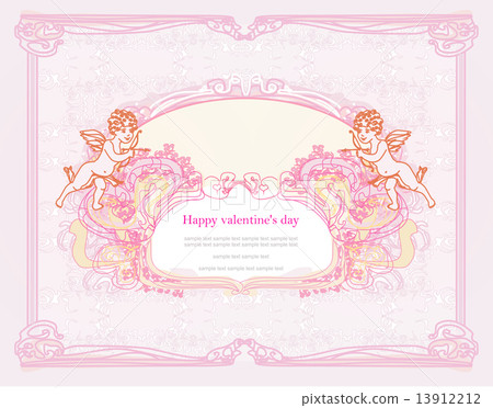 happy valentines day card with cupid happy valentines day card with cupid 13912212