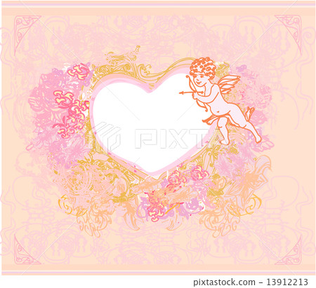 happy valentines day card with cupid happy valentines day card with cupid 13912213