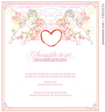 happy valentines day card with cupid happy valentines day card with cupid 13912215