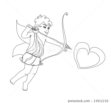 little cupid is ready to shoot love arrow little cupid is ready to shoot love arrow 13912216