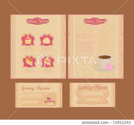 menu coffee shop set 13912243
