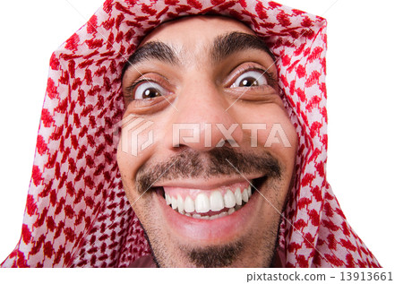 Funny arab man isolated on white Funny arab man isolated on white 13913661