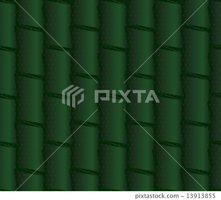 Textured ornament with dark green bamboo 13913855