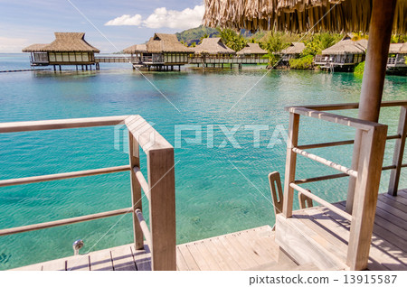 Overwater Bungalows, French Polynesia 13915587