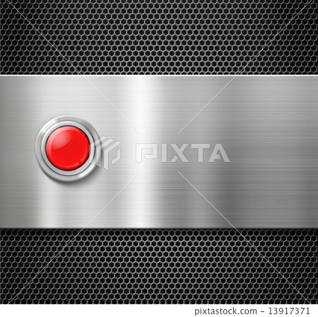 start red button on metal plate background start red button on metal plate background 13917371