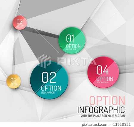 Vector fresh business abstract infographics template 13918531
