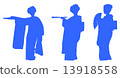 Silhouette of Japanese dance Part 9 13918558
