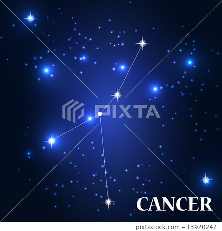 Symbol: Cancer Zodiac Sign. Vector Illustration. Symbol: Cancer Zodiac Sign. Vector Illustration. 13920242