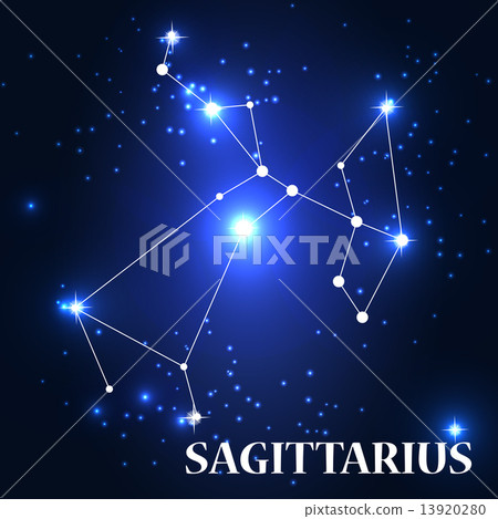 Symbol: Sagittarius Zodiac Sign. Vector Illustration. 13920280