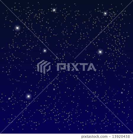 Space. Starry Sky with the Moon. Vector Illustration. 13920438