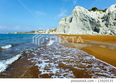 Xi Beach morning view (Greece, Kefalonia). 13920535