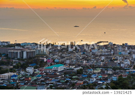 View Hua Hin city at sunrise 13921425