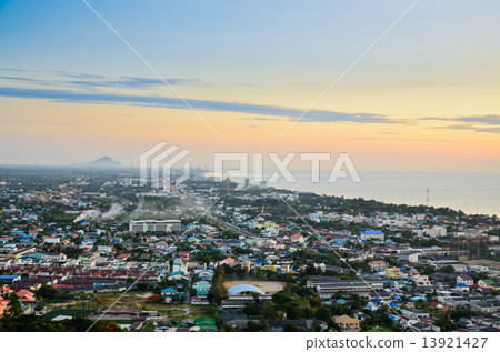 Landscape Hua Hin city at sunrise 13921427