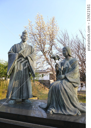 Hosokawa Tadayoshi，Hosokawa Garasha京都Katsuruji城堡公園雕像 13921581