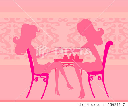 Young lady silhouette doing manicure in beauty salon Young lady silhouette doing manicure in beauty salon 13923347
