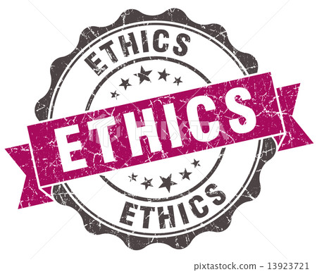 ethics grunge violet seal isolated on white ethics grunge violet seal isolated on white 13923721