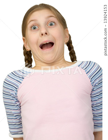 Fright teenager girl Fright teenager girl 13924153