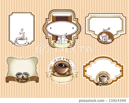 Set of coffee labels Set of coffee labels 13924349