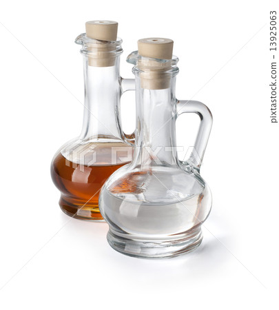 Bottles with oil and vinega 13925063