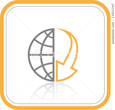 Vector abstract internet icon Vector abstract internet icon 13925297