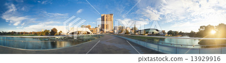 Adelaide city in Australia at sunset Adelaide city in Australia at sunset 13929916