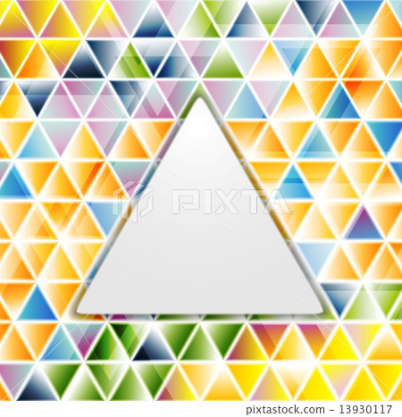 Abstract glossy triangles vector pattern 13930117