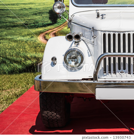 Old retro or vintage car front side 13930743