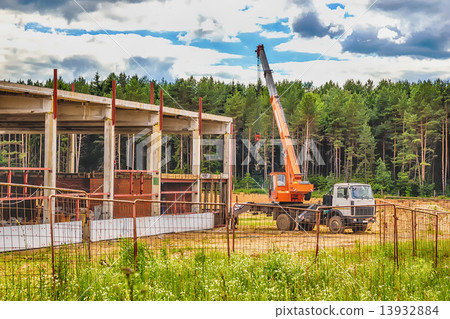 Building under construction with hdr effect Building under construction with hdr effect 13932884