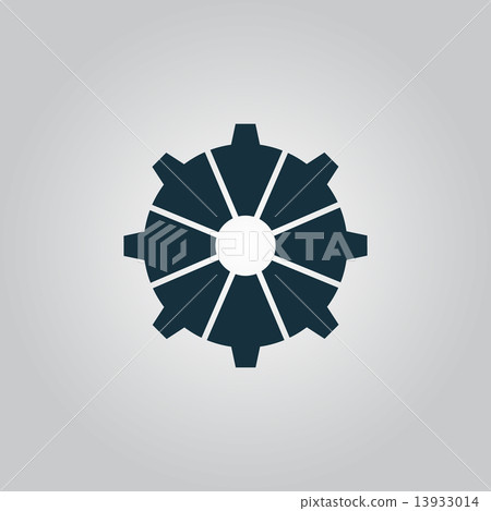 gear icon, vector illustration. Flat design style 13933014