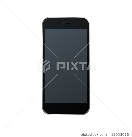 Vector illustration of black modern realistic smartphone Vector illustration of black modern realistic smartphone 13933016