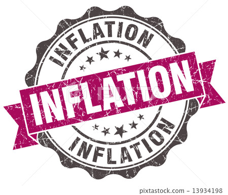 inflation grunge violet seal isolated on white inflation grunge violet seal isolated on white 13934198