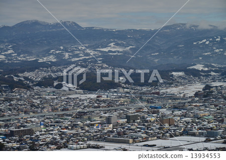 降雪後的田邊地區和橫須賀伊豆 13934553