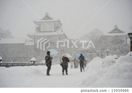 雪金澤城堡石川門 雪金澤城堡石川門 13934866